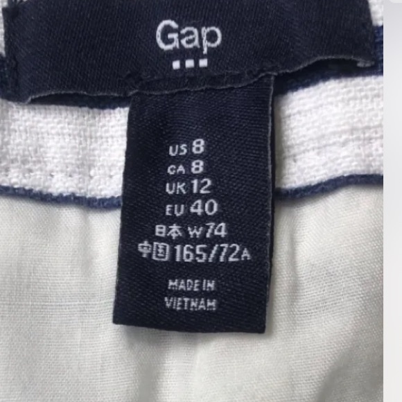 Gap Women’s Blue And White Striped Sailor Shorts 8 - Picture 8 of 12